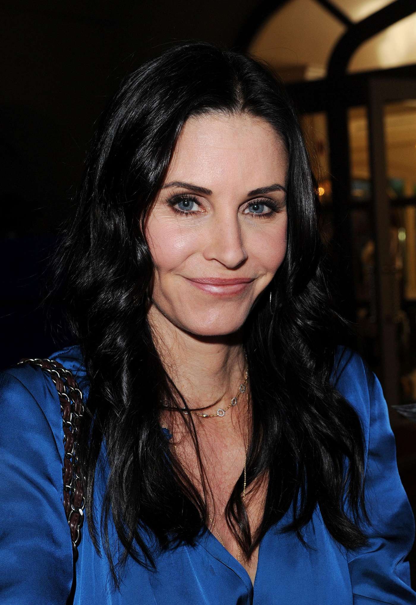 Courtney Cox in tight leather pants at 2013 TCA Winter Tour In Pasadena Jan 4, 2013